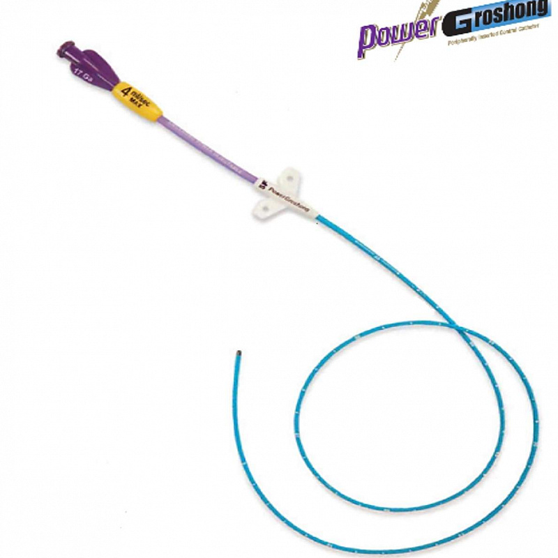 Периферически имплантируемые центральные венозные катетеры POWER PICC с клапаном Groshong